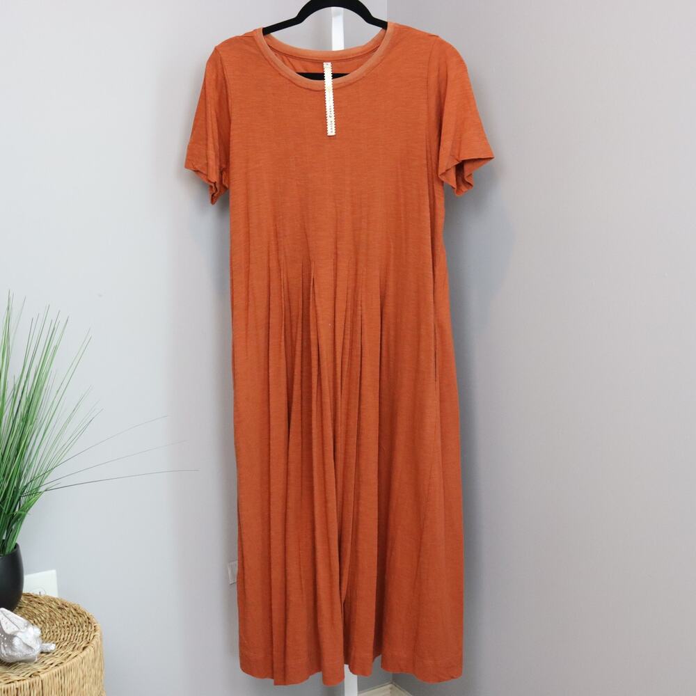 Uncle Frank Rust Cotton Swing Dress‎ – Size S Boho Casual